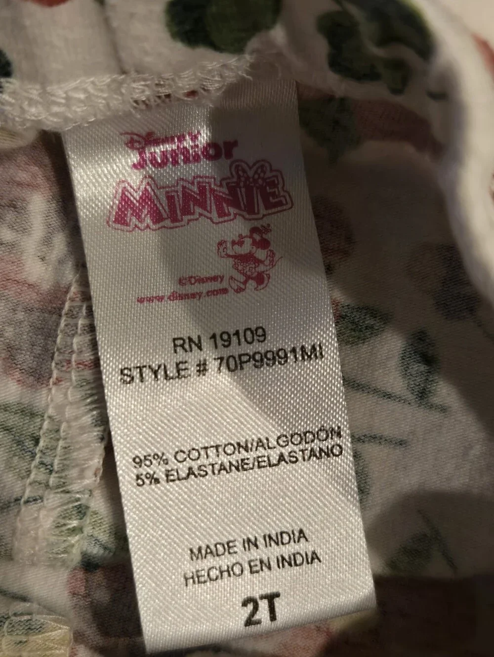 Disney Minnie Mouse Gray & Pink Hoodie 3T Leggings 2T